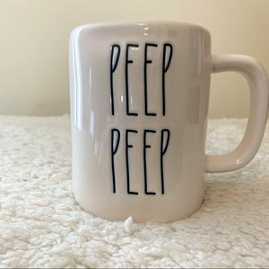 BNWT Rae Dunn White PEEP PEEP Mug